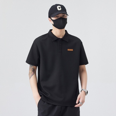 短袖POLO衫男夏季新款抗菌透气舒适半袖体恤青年时尚百搭上衣男装