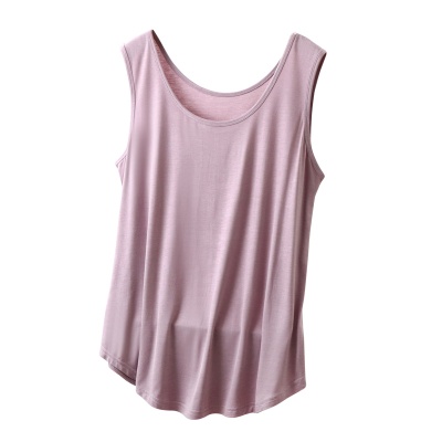 莫代尔吊带背心女夏季内搭薄款打底衫大码显瘦中长款叠穿无袖上衣