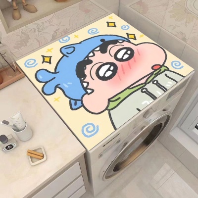 硅藻泥地垫卡通蜡笔小新洗衣机垫微波炉防尘吸水速干垫餐桌隔热垫