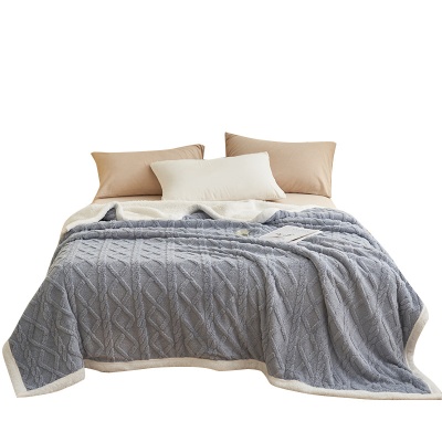 秋冬新款塔芙绒跨境毛毯午睡毯沙发盖毯办公室珊瑚绒秋冬季小毯子