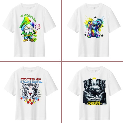 夏季重磅纯棉t恤男潮牌圆领休闲上衣男短袖韩版潮流男装服装批发