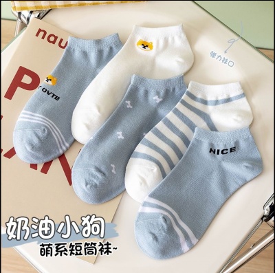 男士袜子中筒袜春秋款防臭吸汗抗菌四季款条纹长袜潮流运动男袜