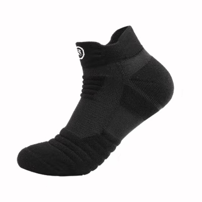 精英男士运动袜跑步户外加厚吸汗防臭速干短筒毛巾底耐磨袜