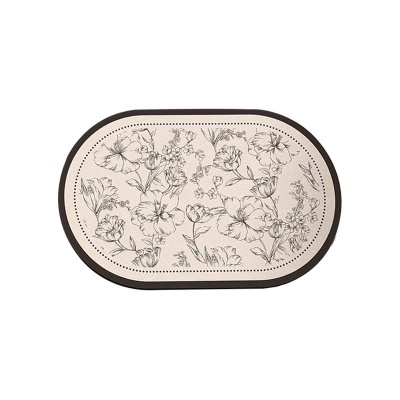 简约浴室地垫硅藻泥吸水速干脚垫防滑洗手间易打理家用卫生间地毯