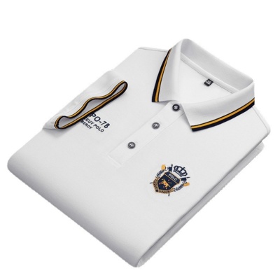 夏季爆款POLO衫男装商务短袖T恤新款男士翻领刺绣宽松大码半袖t恤