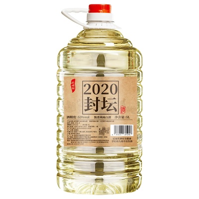 贵州酒厂酱香桶装白酒53度粮食酒5000ml约十斤泡酒散装白酒批发