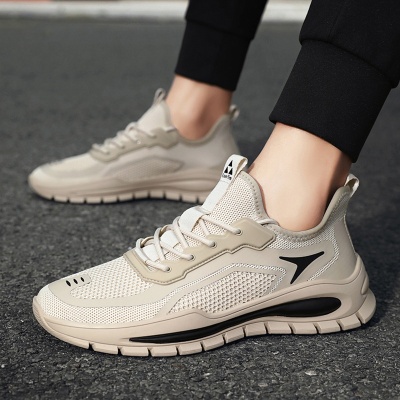 男鞋夏季透气网鞋子男士运动鞋韩版百搭厚底跑步老爹潮鞋椰子男鞋