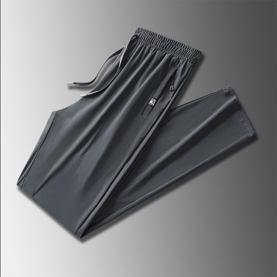 冰丝裤子男士2025新款夏季薄款潮流直筒夏天速干运动休闲长裤