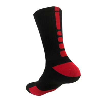 情侣款运动袜子批发男女生篮球户外袜子糖果色全毛圈厚socks跨境