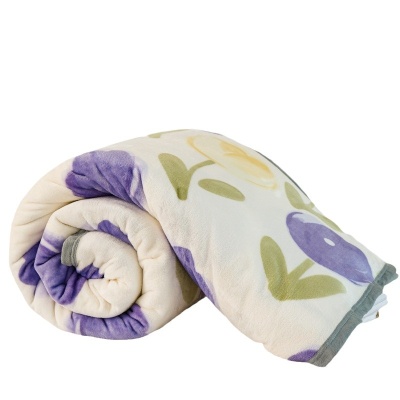 云貂绒毛毯法莱绒珊瑚绒牛奶绒毯子包边沙发毯办公室宿舍午睡盖毯