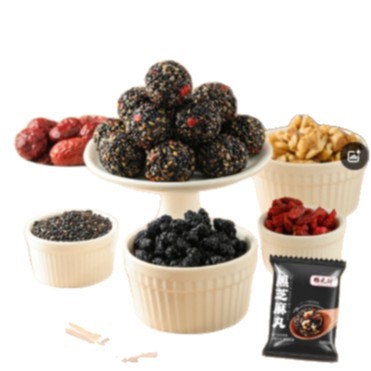 红枣核桃桑葚枸杞黑芝麻丸独立小包装鲜香微甜口感细腻休闲小零食