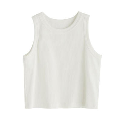 2025春夏新款个性辣妹黑色背心女外穿内搭运动风短款吊带上衣打底