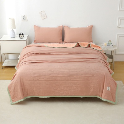 玉颜2025新款空调毯子凉感午睡毯薄款宿舍盖毯夏凉被素色礼品被