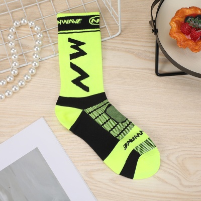 户外运动袜子男中筒骑行通用防滑吸汗透气速干袜山地车公路车长袜