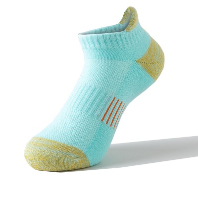 亚马逊短筒加厚羽毛球运动袜毛巾底透气跑步专业户外女袜子批发
