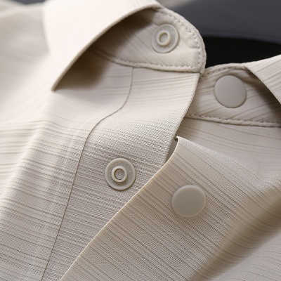 跨境短袖polo衫男士商务休闲横纹高级感轻奢翻领t恤男夏季冰丝