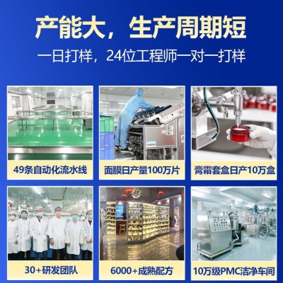 广州胶原蛋白抗皱紧致精华液OEM提亮保湿水光原液定制护肤品加工