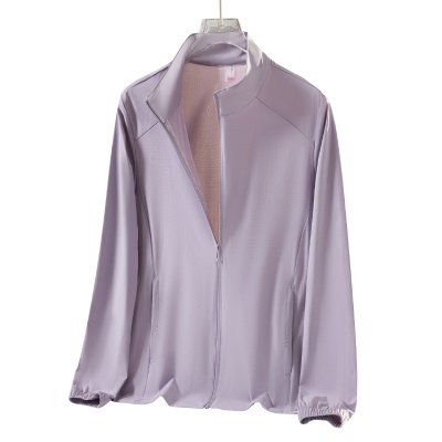 夏季无帽立领防晒衣男女防紫外线遮阳透气冰丝户外登山骑行皮肤衣