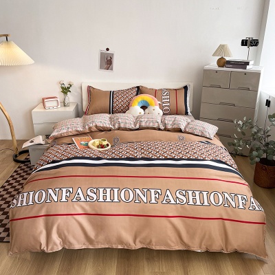 厂家批发全棉芦荟棉学生宿舍儿童卡通床上用品四季通用纯棉四件套