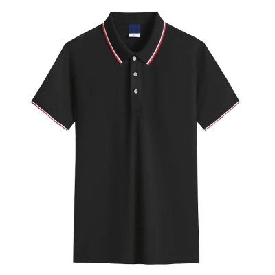 精梳赛络纺棉广告衫T恤男工厂夏翻领短袖印花POLO衫工作服体恤衫