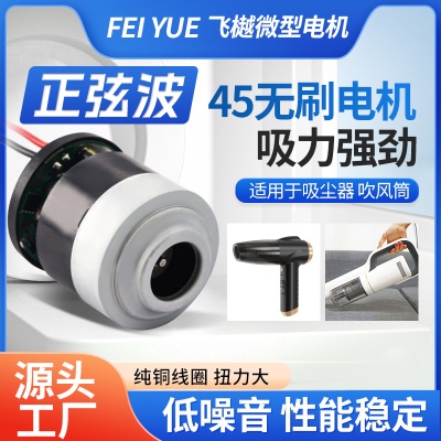 源头厂家45数码无刷吸尘器电机直流电动工具马达按摩器微型电动机