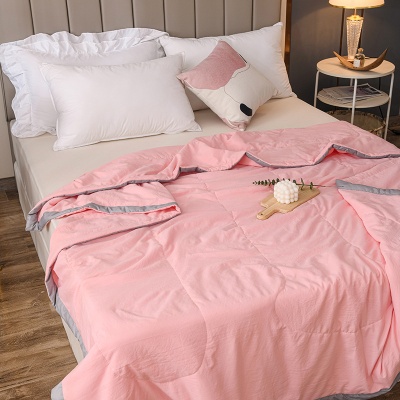 厂家批发日式水洗棉夏被单双人夏季空调被会销礼品夏凉被团购批发