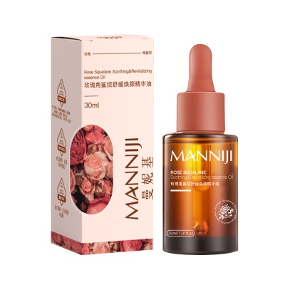 曼妮基玫瑰角鲨烷舒缓颜精华油补水保湿轻柔焕亮滋润肌肤面部精华